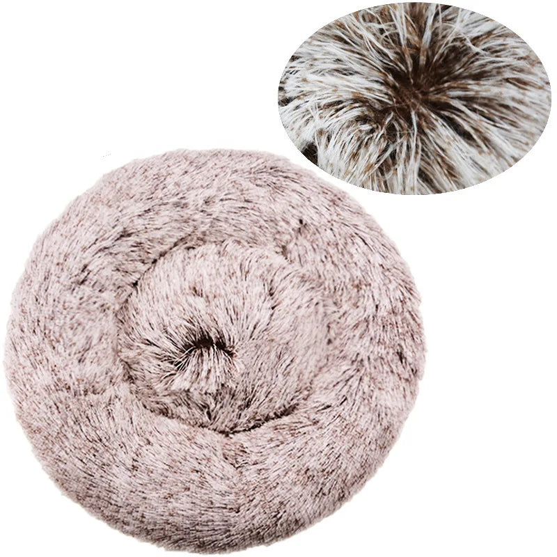 Fluffy Round Pet Bed