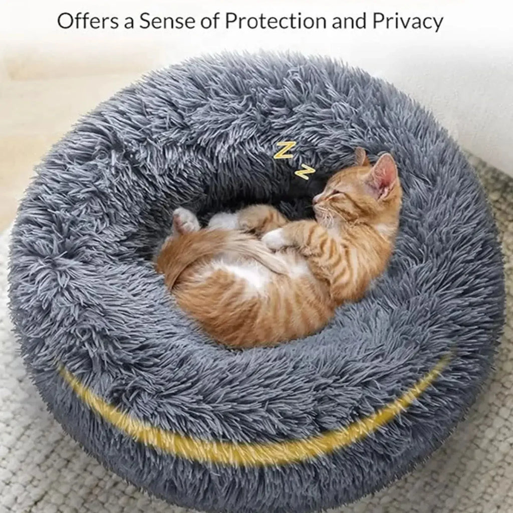 Fluffy Round Pet Bed