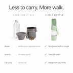 2-in-1 Food & Water Bottle